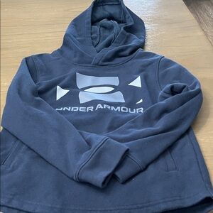 Under Armour Dark Blue Pullover Hoodie. Youth XS